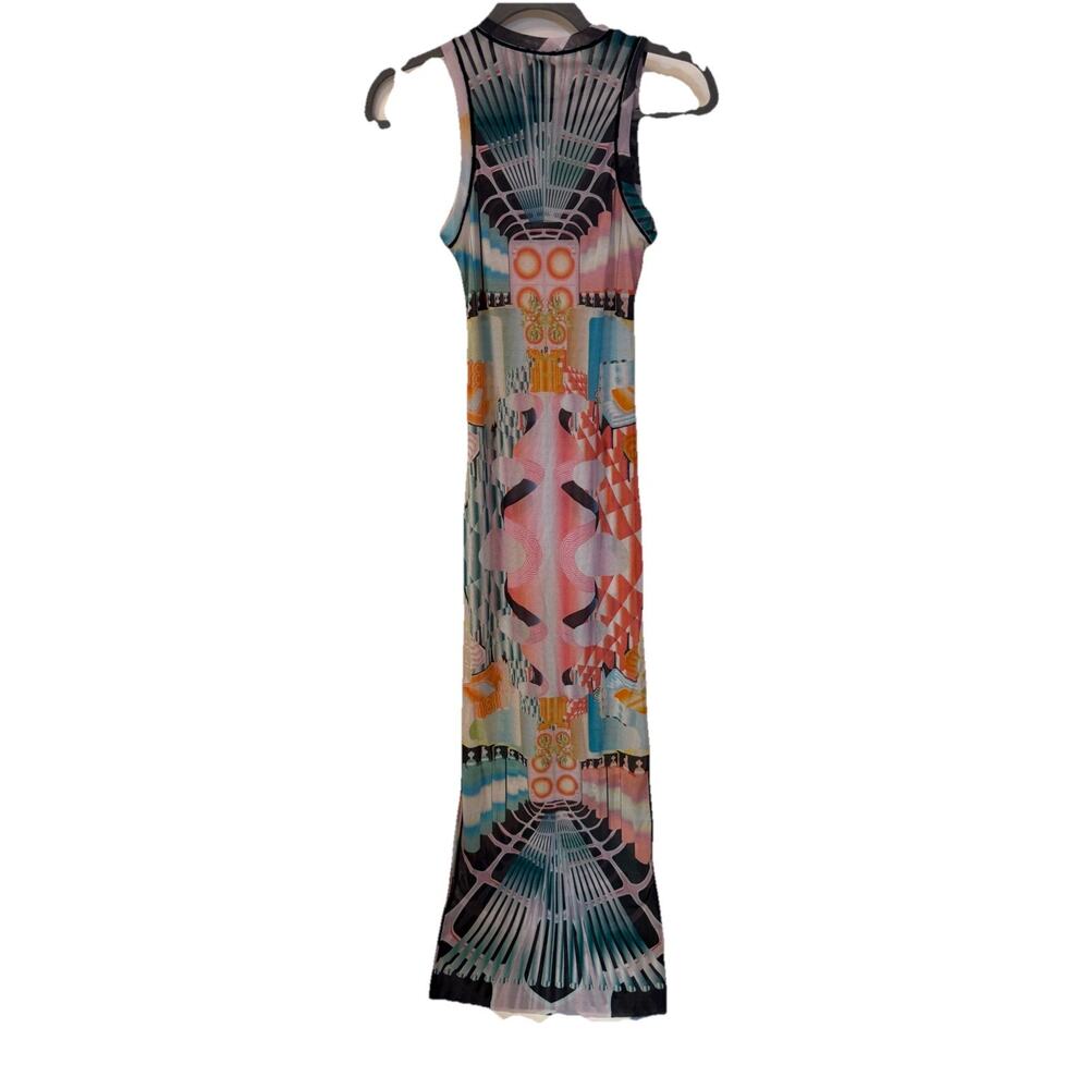 NWOT Never Worn Skims Summer Mesh Sleeveless Deco Train Maxi Dress Size Medium - Picture 3 of 6